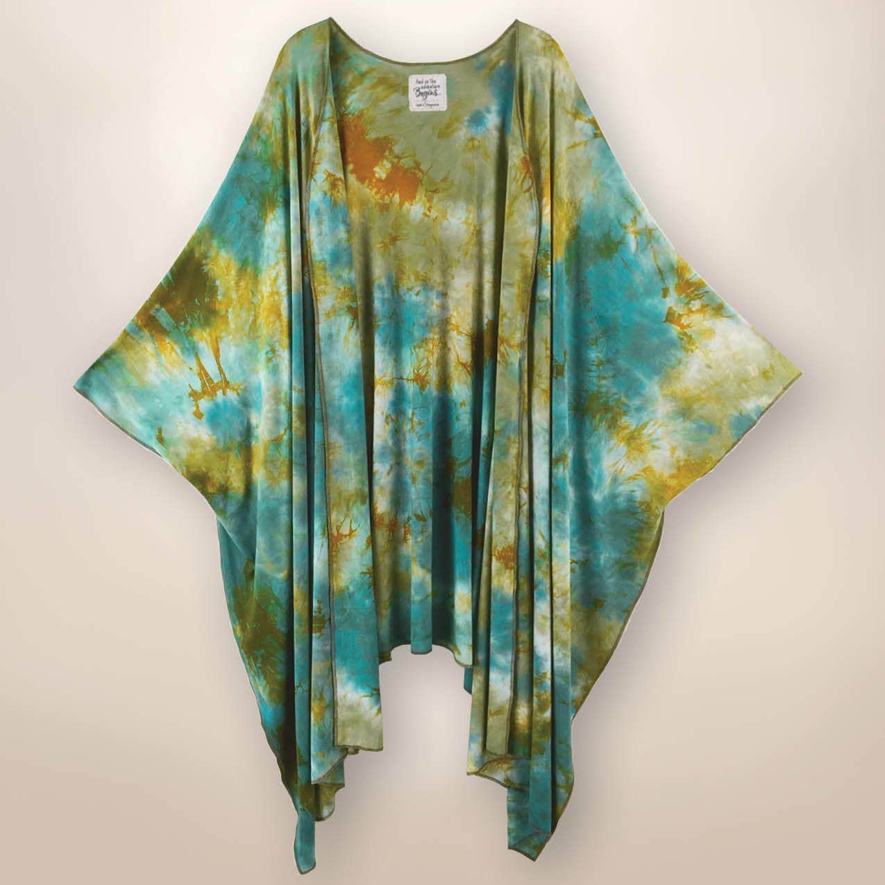 Saguaro Raven Long Poncho Cape