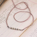 Cocoa Light Beads Anklet