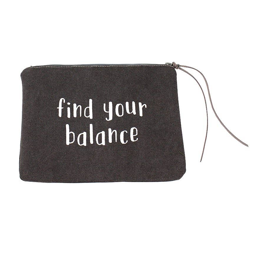 Find Your Balance Small Rectangle Pouch