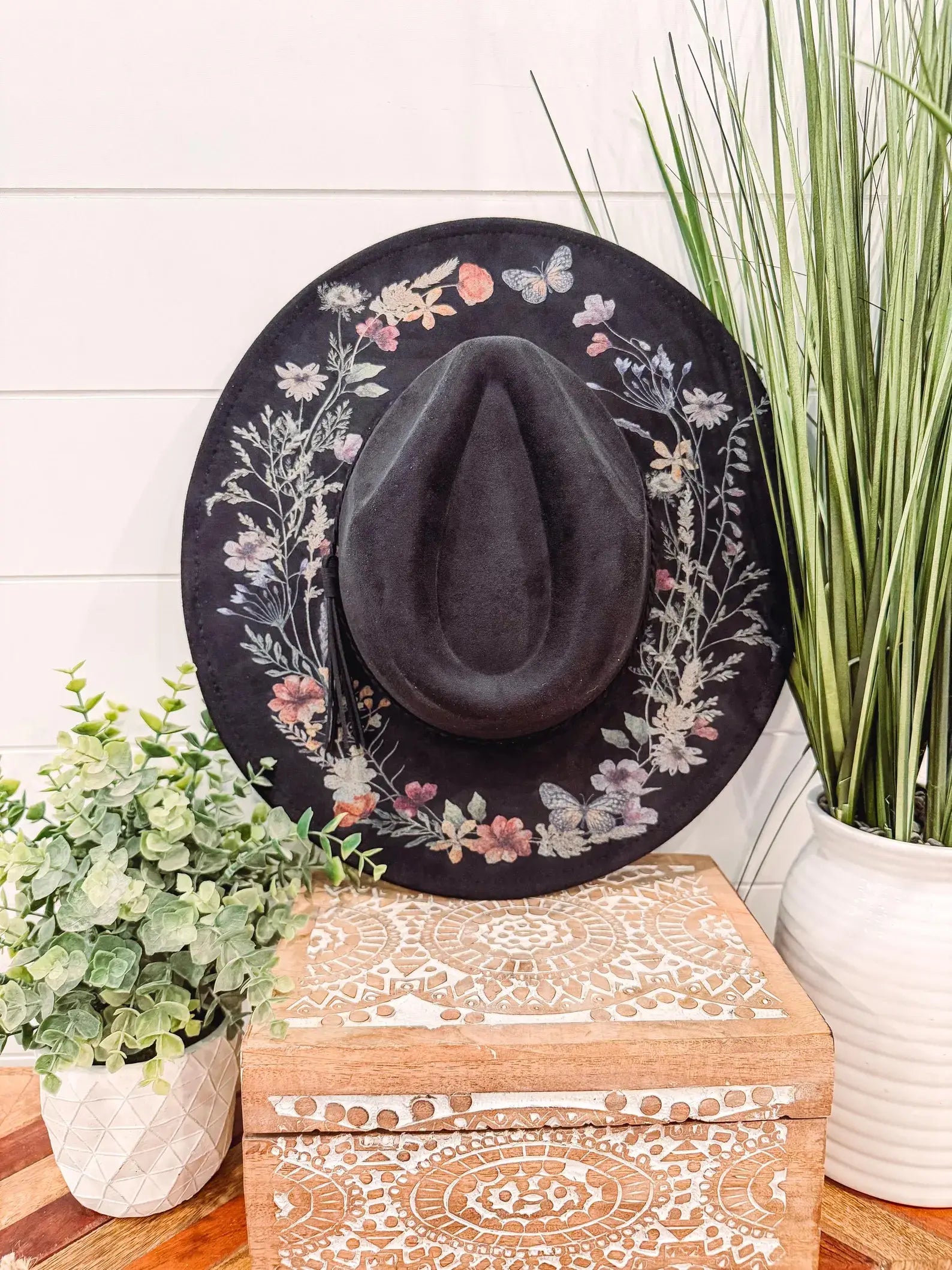 Floral Print Hat