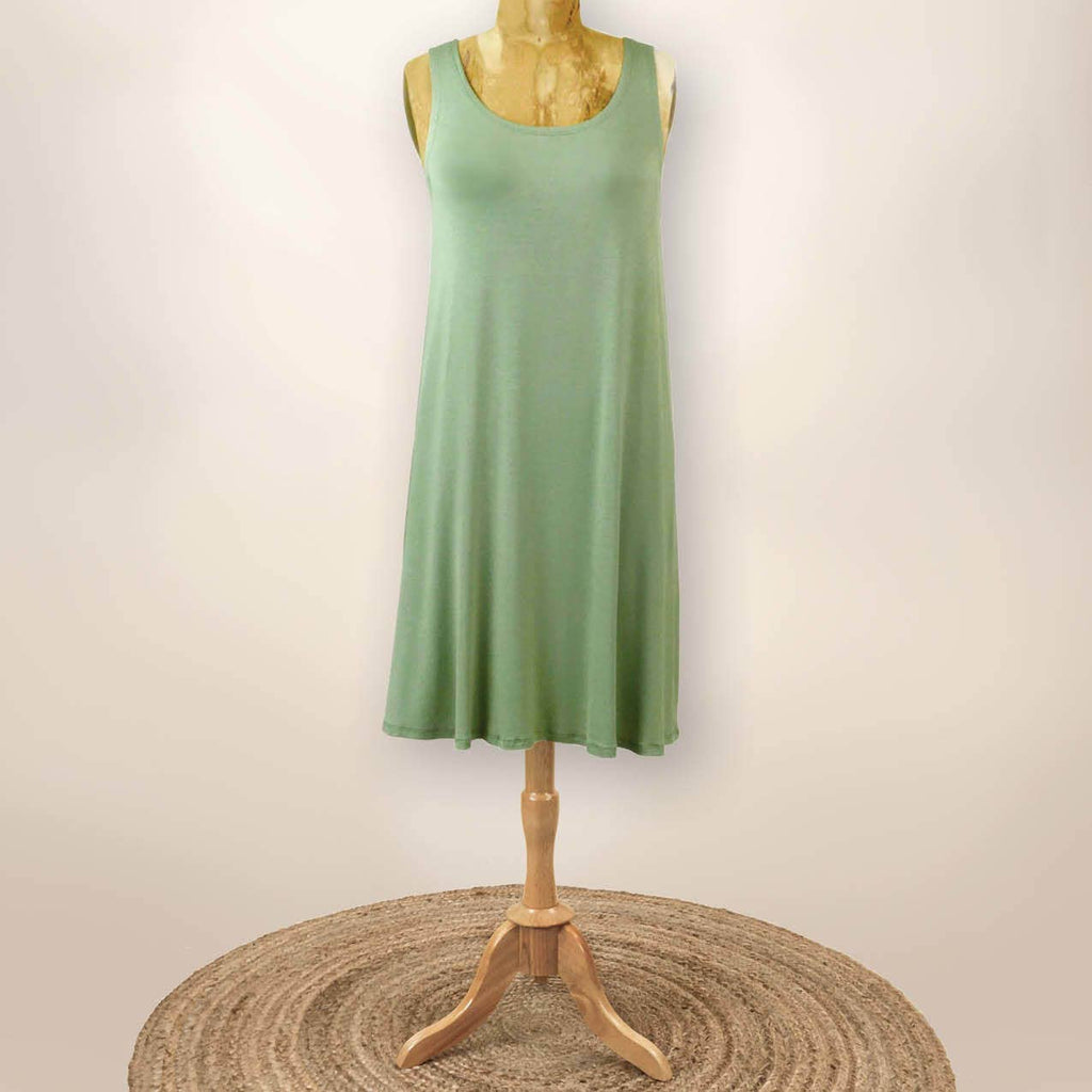 Cactus Green Susan Tank Midi Dress