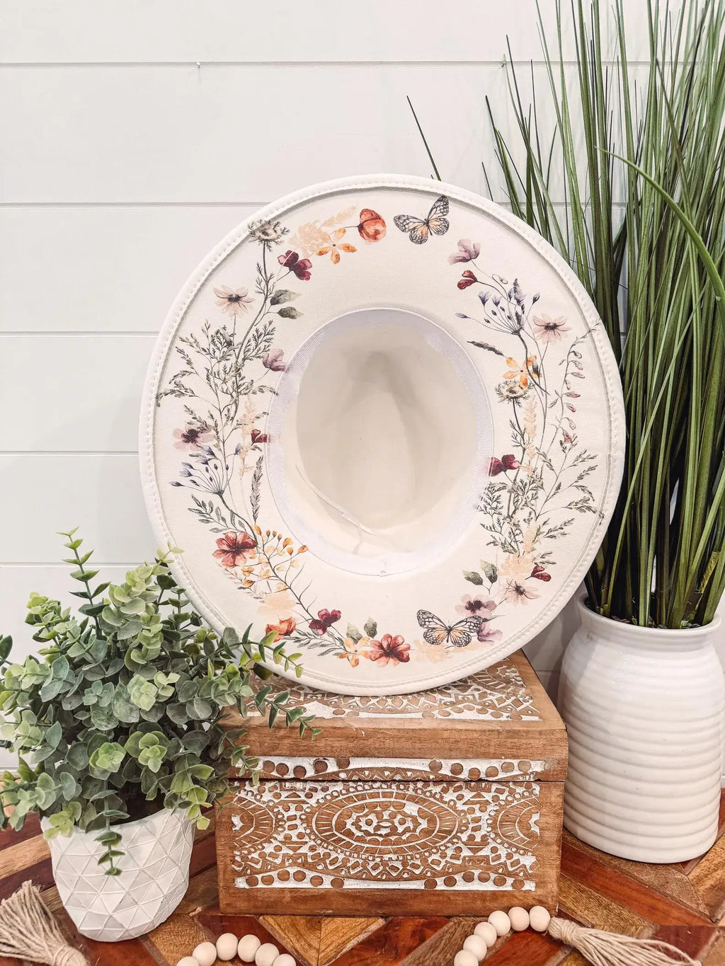 Floral Print Hat