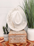 Engraved Floral Hat
