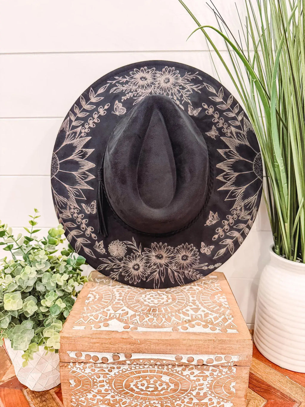 Floral Print Hat