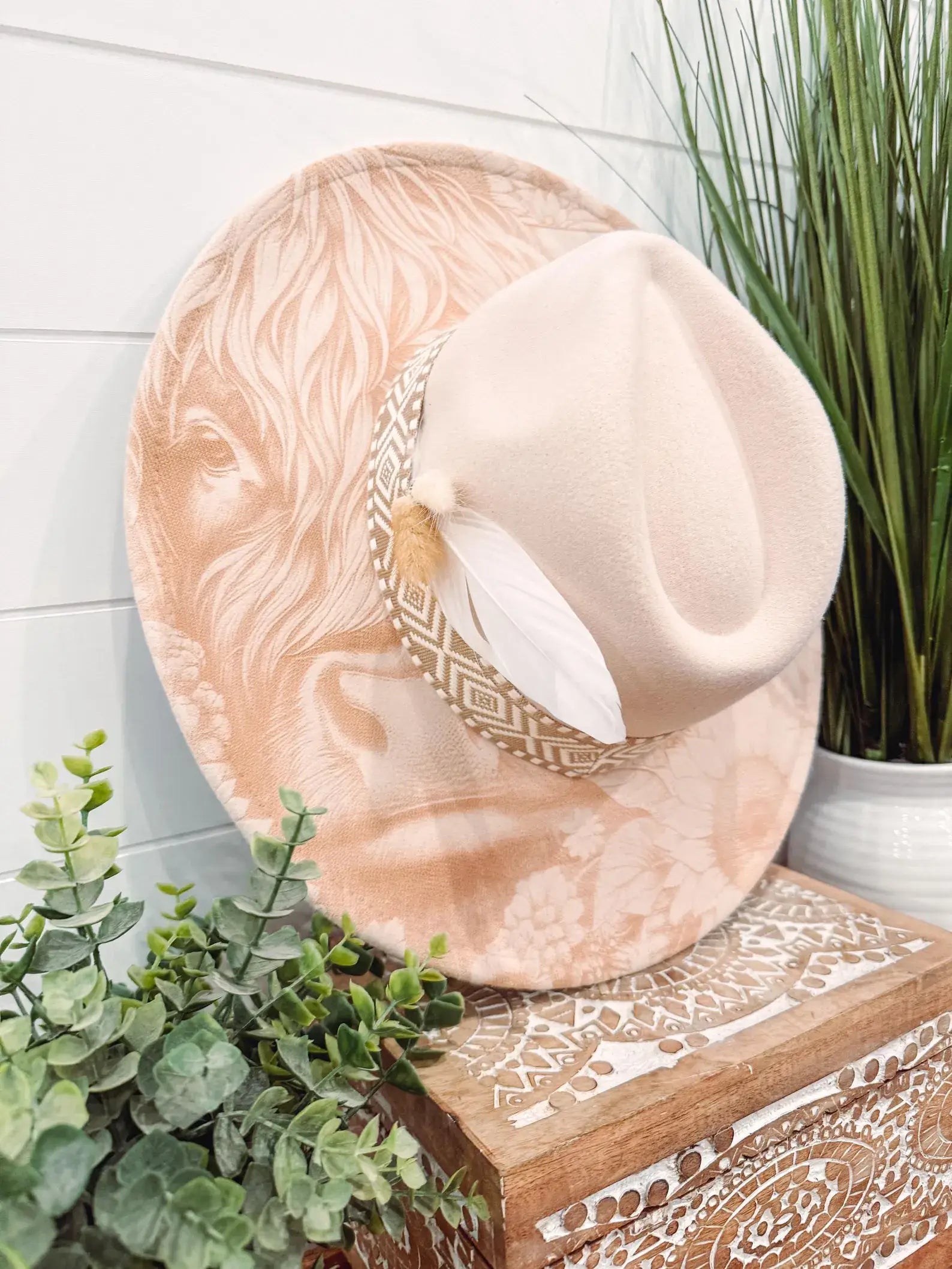 Engraved Highland Cow Hat