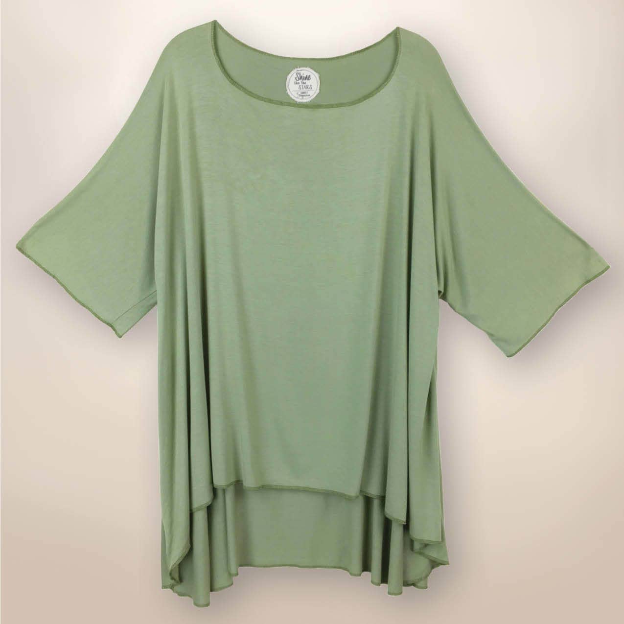 Cactus Green Breean High Low Tunic