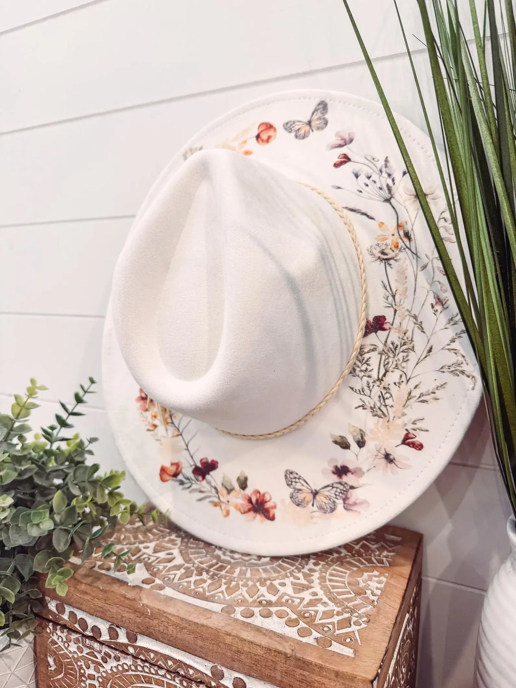 Floral Print Hat