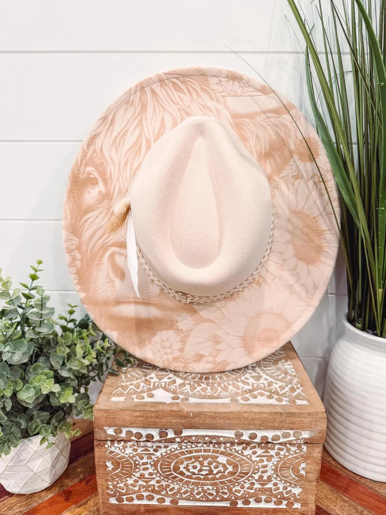 Engraved Highland Cow Hat