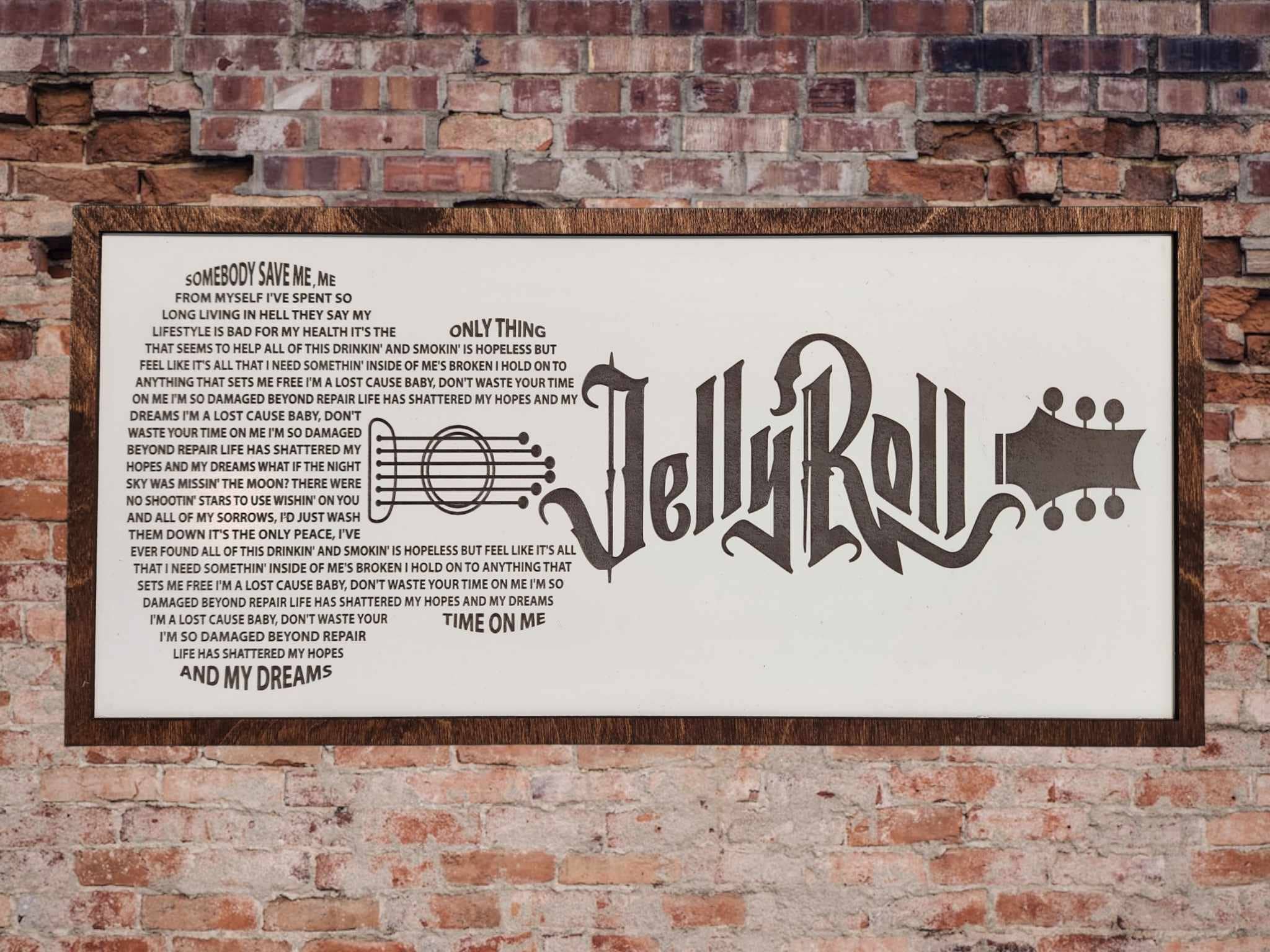 Jelly Roll, gifts, mental, Unique, Bar Sign, western, unique