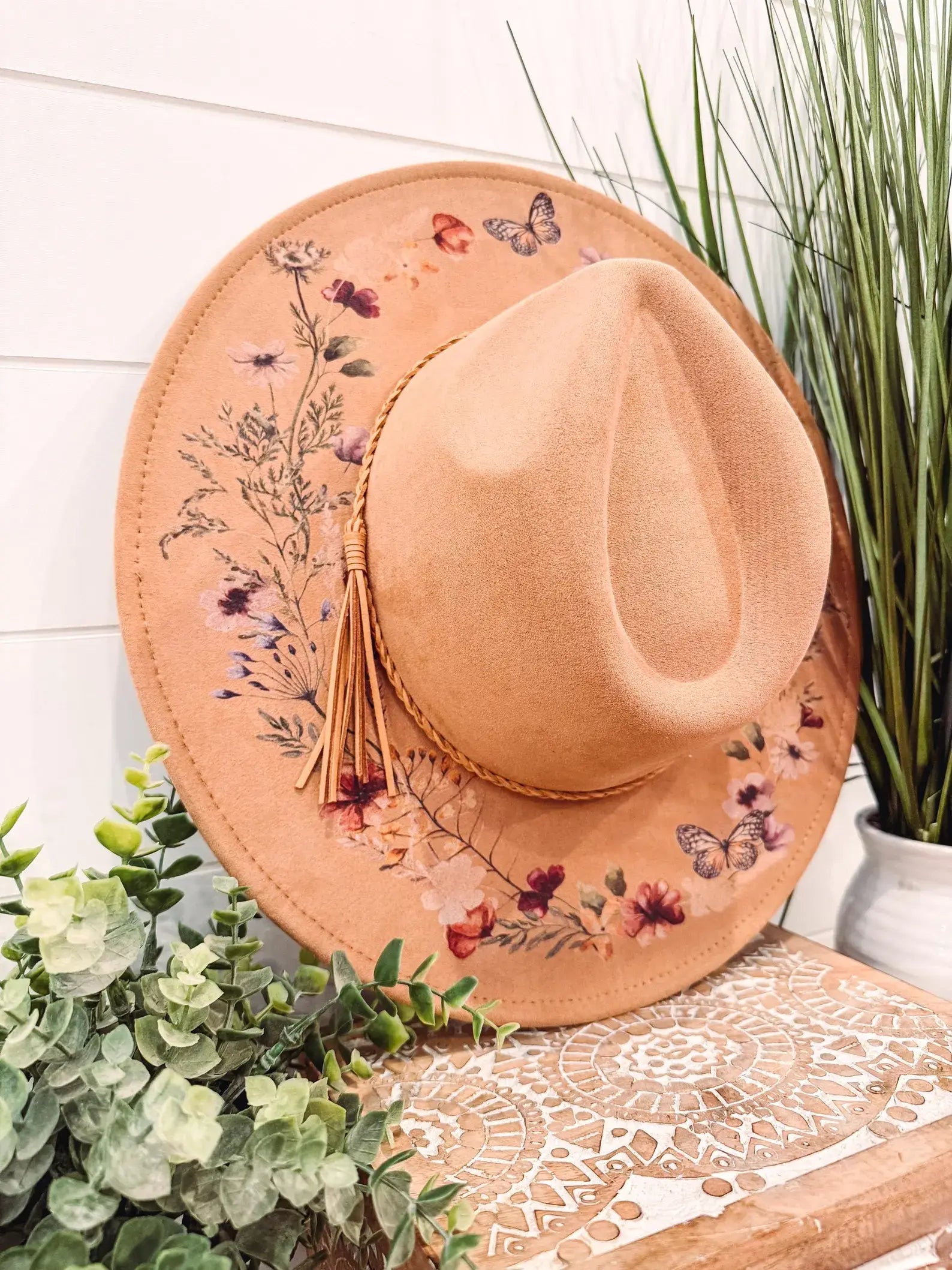 Floral Print Hat