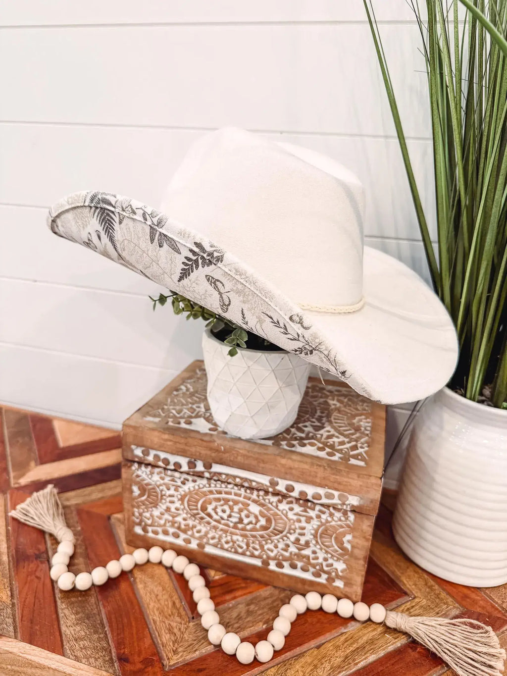 Floral Print Hat