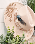 Engraved Floral Hat
