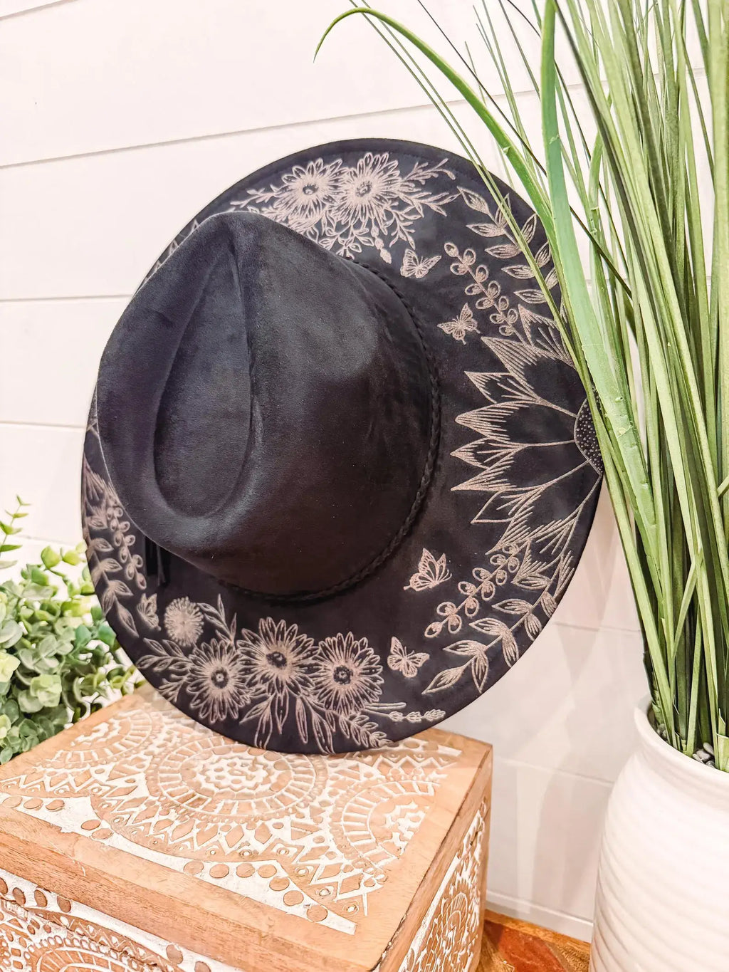 Floral Print Hat