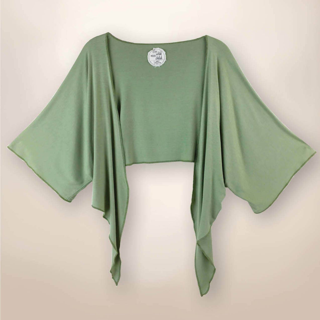 Cactus Green Harper Bolero with Tie