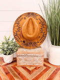 Engraved Floral Hat