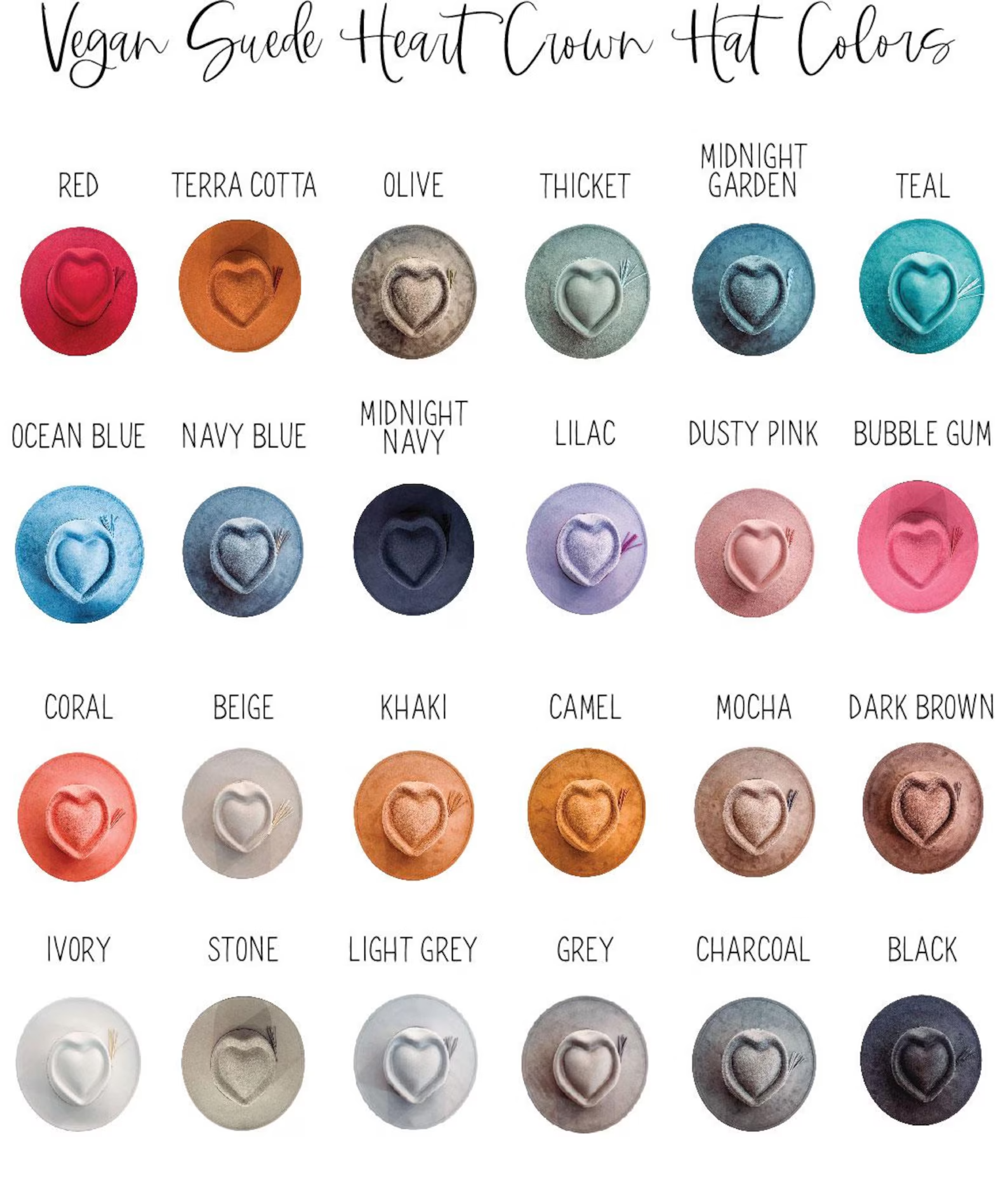 Floral Print Heart Hat