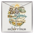 Personalized Birth Flower Name Necklace – BoHo Floral Keepsake Gift