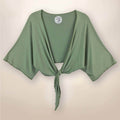 Cactus Green Harper Bolero with Tie