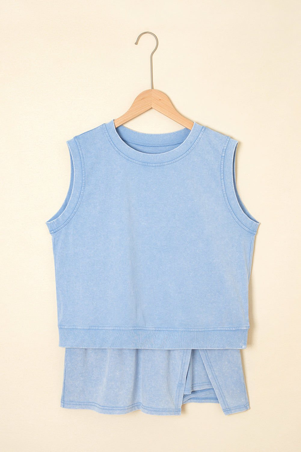 Myosotis 2 Pieces Mineral Wash Lined Split Skirt Set