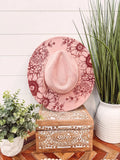 Engraved Floral Hat