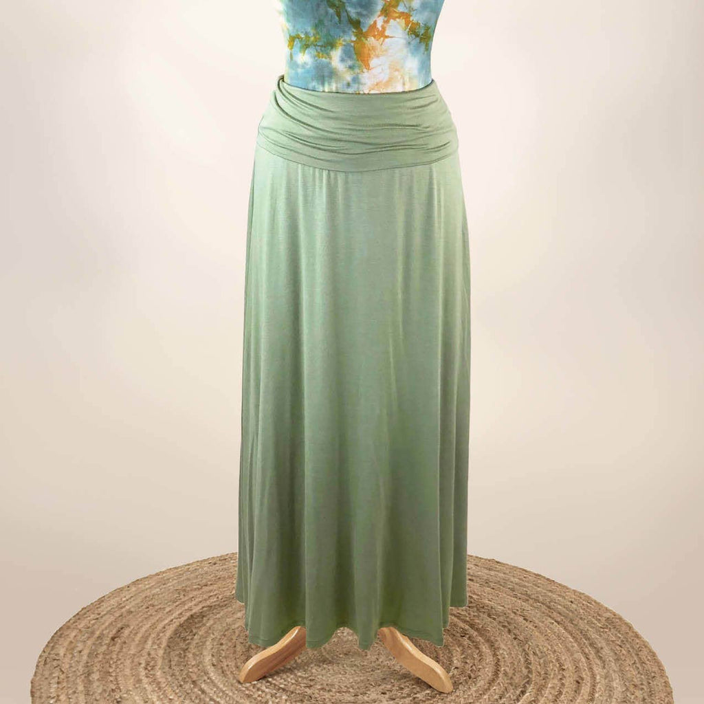 Cactus Green Lisa S/M Maxi Skirt