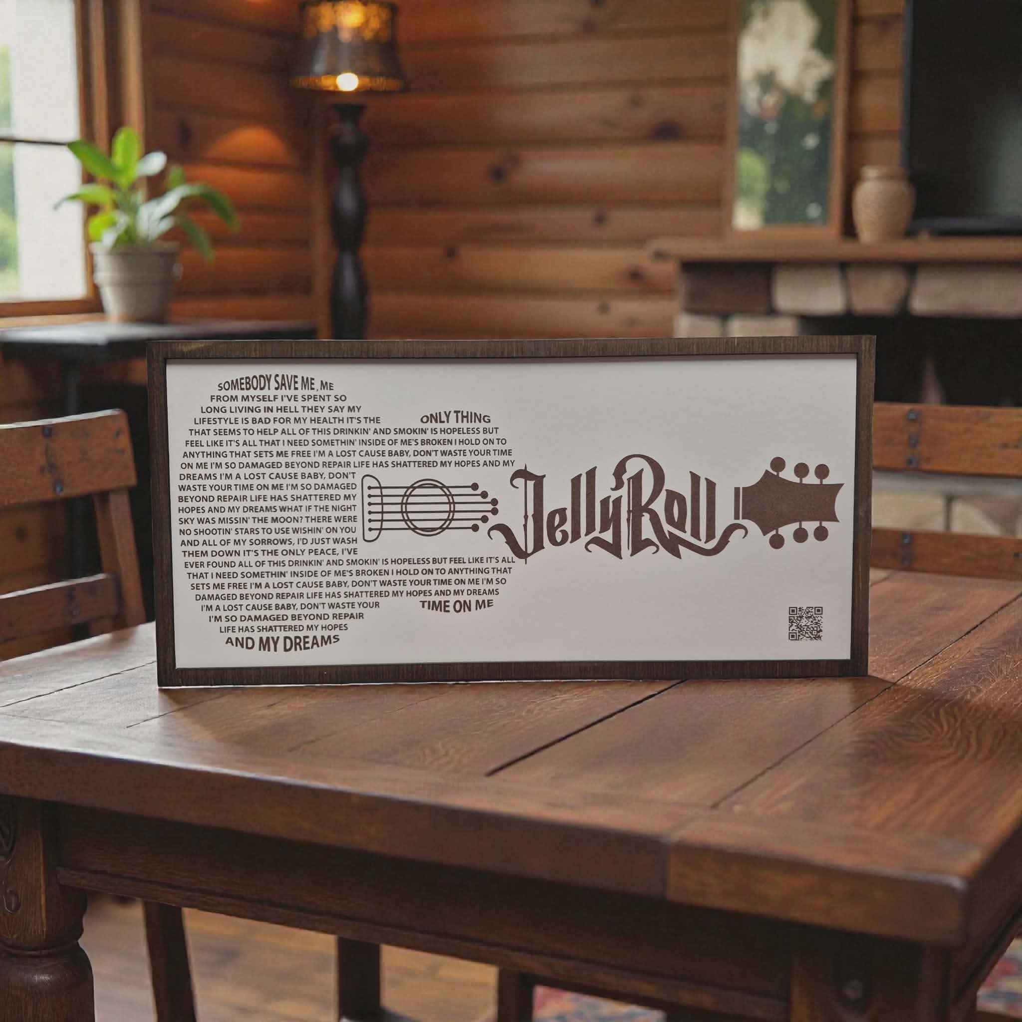 Jelly Roll, gifts, mental, Unique, Bar Sign, western, unique