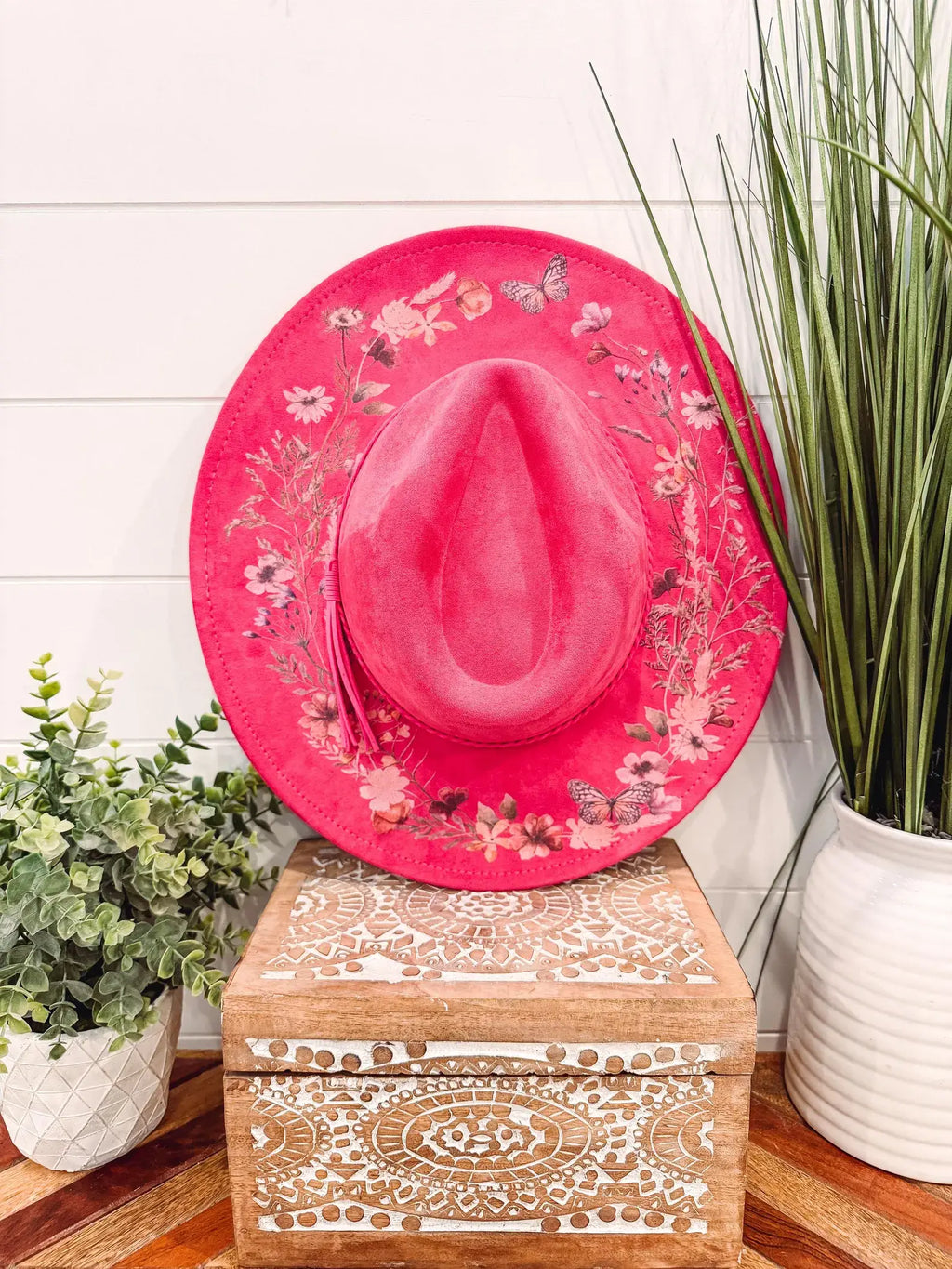 Floral Print Hat